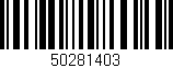 Código de barras (EAN, GTIN, SKU, ISBN): '50281403'