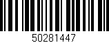 Código de barras (EAN, GTIN, SKU, ISBN): '50281447'