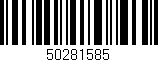 Código de barras (EAN, GTIN, SKU, ISBN): '50281585'