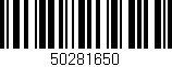 Código de barras (EAN, GTIN, SKU, ISBN): '50281650'