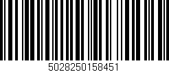 Código de barras (EAN, GTIN, SKU, ISBN): '5028250158451'