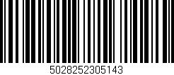 Código de barras (EAN, GTIN, SKU, ISBN): '5028252305143'