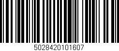 Código de barras (EAN, GTIN, SKU, ISBN): '5028420101607'