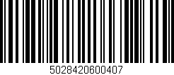 Código de barras (EAN, GTIN, SKU, ISBN): '5028420600407'