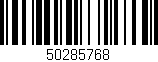 Código de barras (EAN, GTIN, SKU, ISBN): '50285768'