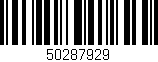 Código de barras (EAN, GTIN, SKU, ISBN): '50287929'