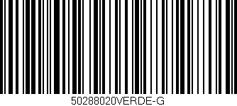 Código de barras (EAN, GTIN, SKU, ISBN): '50288020VERDE-G'