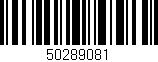 Código de barras (EAN, GTIN, SKU, ISBN): '50289081'