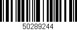 Código de barras (EAN, GTIN, SKU, ISBN): '50289244'