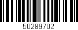 Código de barras (EAN, GTIN, SKU, ISBN): '50289702'