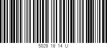 Código de barras (EAN, GTIN, SKU, ISBN): '5028_18_14_U'