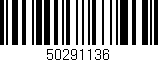 Código de barras (EAN, GTIN, SKU, ISBN): '50291136'