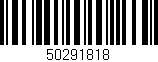 Código de barras (EAN, GTIN, SKU, ISBN): '50291818'