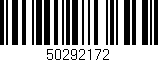 Código de barras (EAN, GTIN, SKU, ISBN): '50292172'
