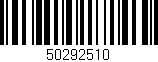 Código de barras (EAN, GTIN, SKU, ISBN): '50292510'