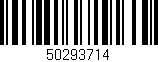 Código de barras (EAN, GTIN, SKU, ISBN): '50293714'