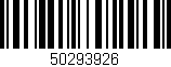 Código de barras (EAN, GTIN, SKU, ISBN): '50293926'