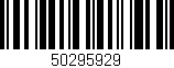 Código de barras (EAN, GTIN, SKU, ISBN): '50295929'