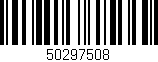 Código de barras (EAN, GTIN, SKU, ISBN): '50297508'