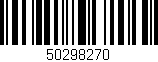 Código de barras (EAN, GTIN, SKU, ISBN): '50298270'