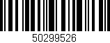 Código de barras (EAN, GTIN, SKU, ISBN): '50299526'