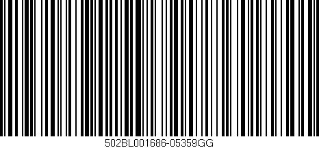 Código de barras (EAN, GTIN, SKU, ISBN): '502BL001686-05359GG'
