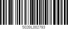 Código de barras (EAN, GTIN, SKU, ISBN): '502BL002793'