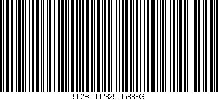 Código de barras (EAN, GTIN, SKU, ISBN): '502BL002825-05883G'