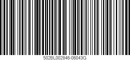 Código de barras (EAN, GTIN, SKU, ISBN): '502BL002846-06043G'