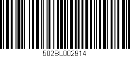 Código de barras (EAN, GTIN, SKU, ISBN): '502BL002914'