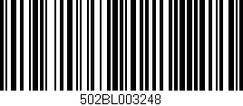 Código de barras (EAN, GTIN, SKU, ISBN): '502BL003248'