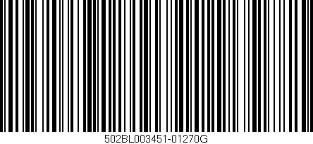 Código de barras (EAN, GTIN, SKU, ISBN): '502BL003451-01270G'
