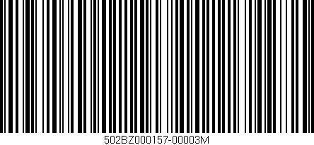 Código de barras (EAN, GTIN, SKU, ISBN): '502BZ000157-00003M'