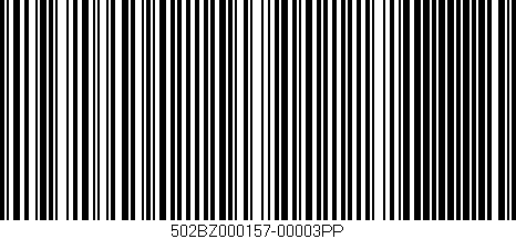 Código de barras (EAN, GTIN, SKU, ISBN): '502BZ000157-00003PP'