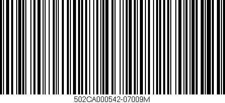 Código de barras (EAN, GTIN, SKU, ISBN): '502CA000542-07009M'