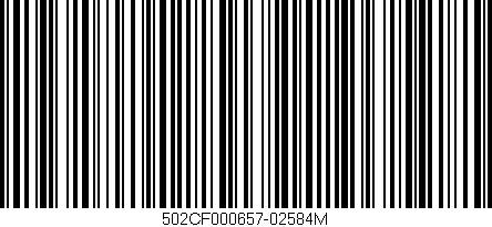 Código de barras (EAN, GTIN, SKU, ISBN): '502CF000657-02584M'