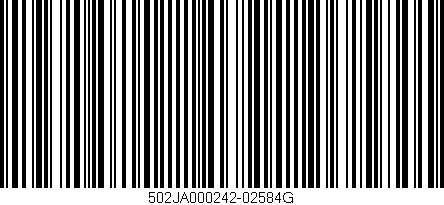 Código de barras (EAN, GTIN, SKU, ISBN): '502JA000242-02584G'