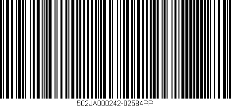 Código de barras (EAN, GTIN, SKU, ISBN): '502JA000242-02584PP'