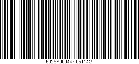 Código de barras (EAN, GTIN, SKU, ISBN): '502SA000447-05114G'