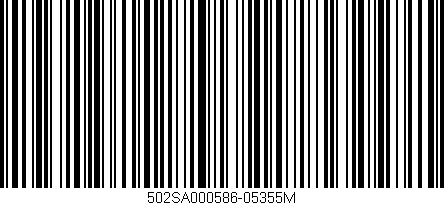 Código de barras (EAN, GTIN, SKU, ISBN): '502SA000586-05355M'