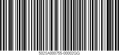 Código de barras (EAN, GTIN, SKU, ISBN): '502SA000755-00002GG'