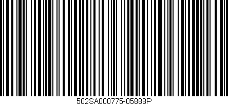 Código de barras (EAN, GTIN, SKU, ISBN): '502SA000775-05888P'