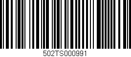 Código de barras (EAN, GTIN, SKU, ISBN): '502TS000991'