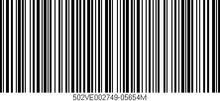 Código de barras (EAN, GTIN, SKU, ISBN): '502VE002749-05654M'
