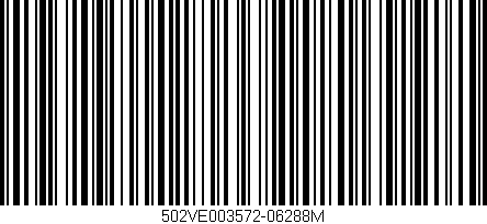 Código de barras (EAN, GTIN, SKU, ISBN): '502VE003572-06288M'