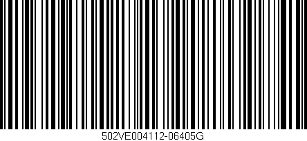 Código de barras (EAN, GTIN, SKU, ISBN): '502VE004112-06405G'