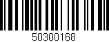 Código de barras (EAN, GTIN, SKU, ISBN): '50300168'