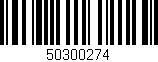 Código de barras (EAN, GTIN, SKU, ISBN): '50300274'