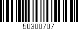Código de barras (EAN, GTIN, SKU, ISBN): '50300707'
