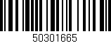 Código de barras (EAN, GTIN, SKU, ISBN): '50301665'